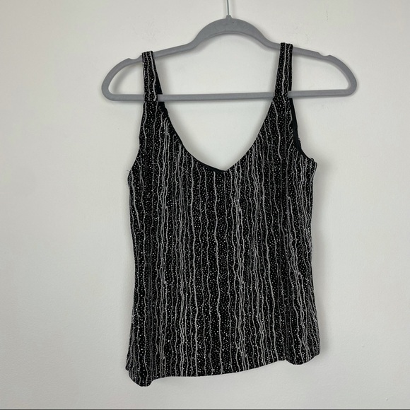 XScape Petites Glittery Sparkly  Cardigan Tank Holiday Set Size PL - Picture 5 of 8